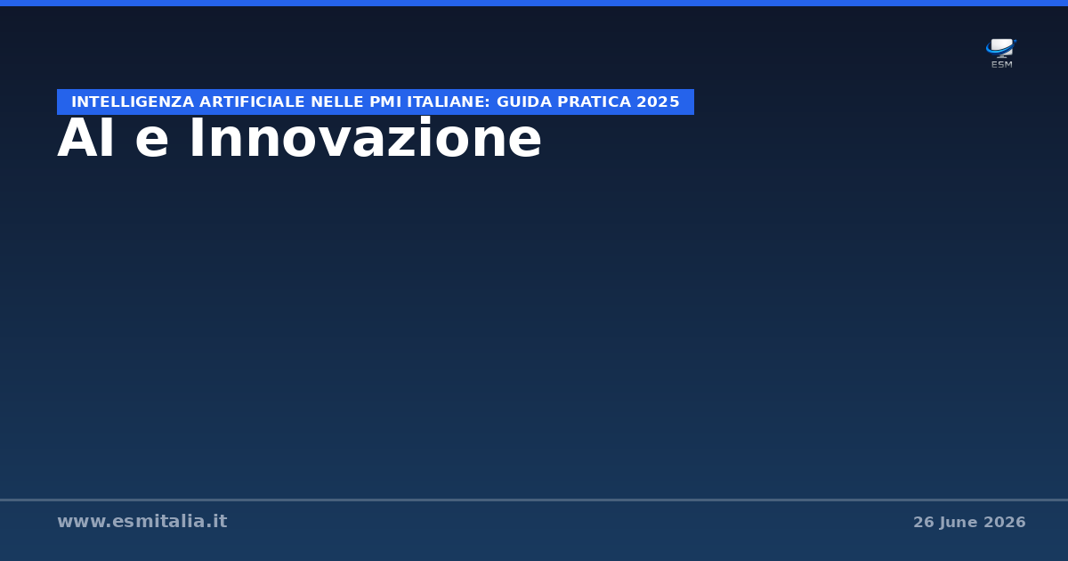 Intelligenza Artificiale nelle PMI Italiane: Guida Pratica 2025