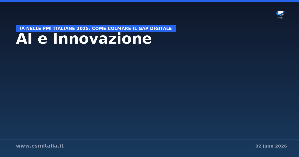 IA nelle PMI italiane 2025: come colmare il gap digitale