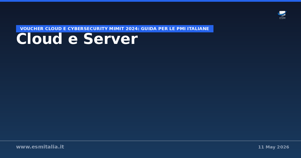 Voucher Cloud e Cybersecurity MIMIT 2024: guida per le PMI italiane